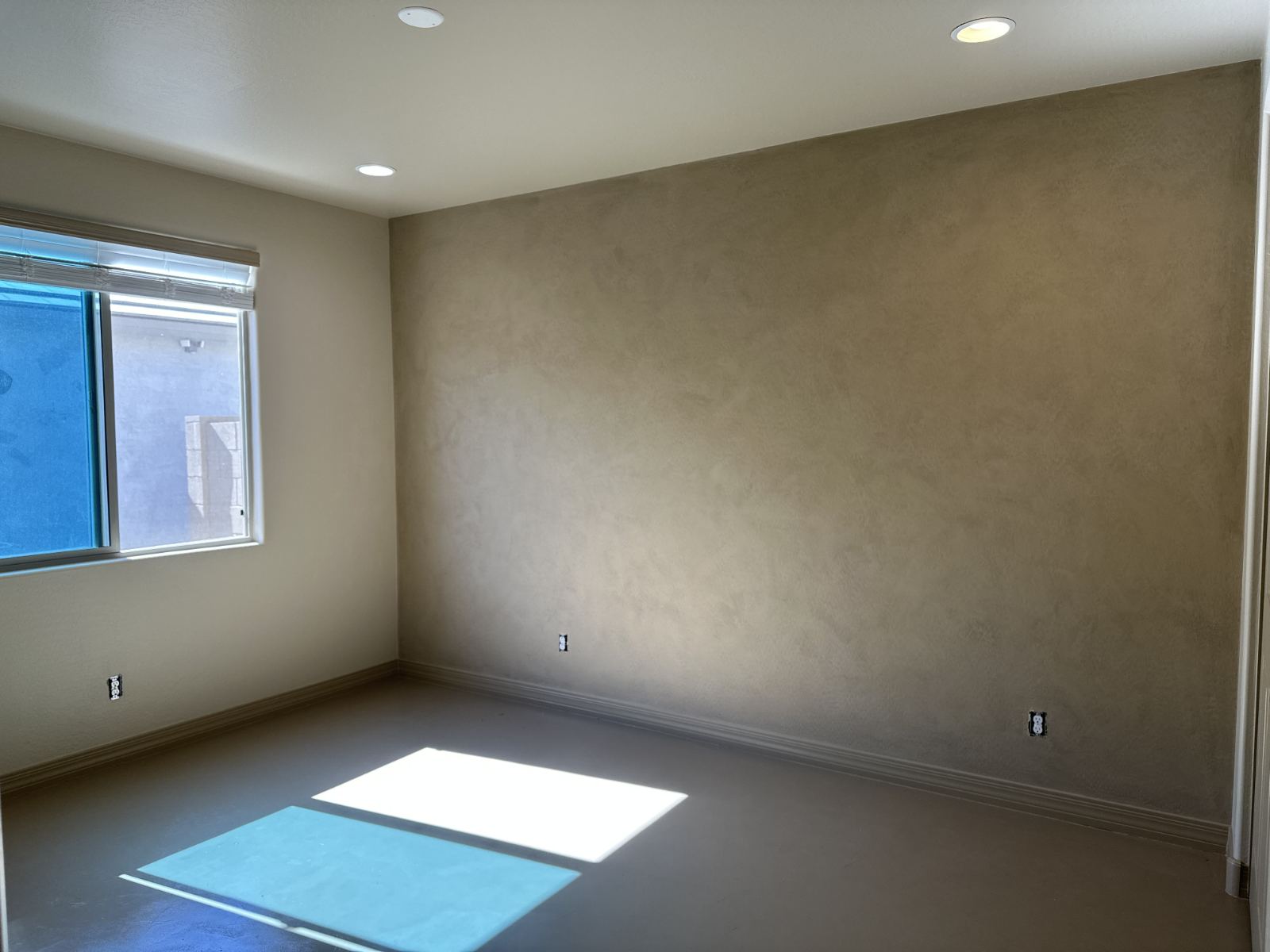 Limewash bathroom walls with marble vanity, Phoenix
