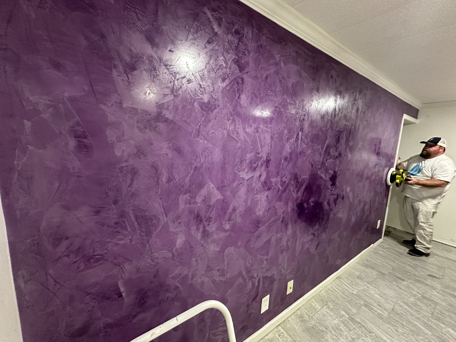 Venetian plaster kitchen range hood in Scottsdale, AZ